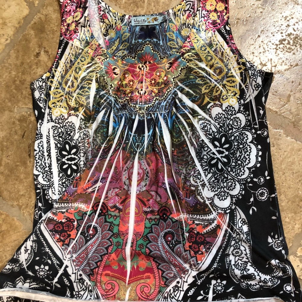 Colorful light weight summer top